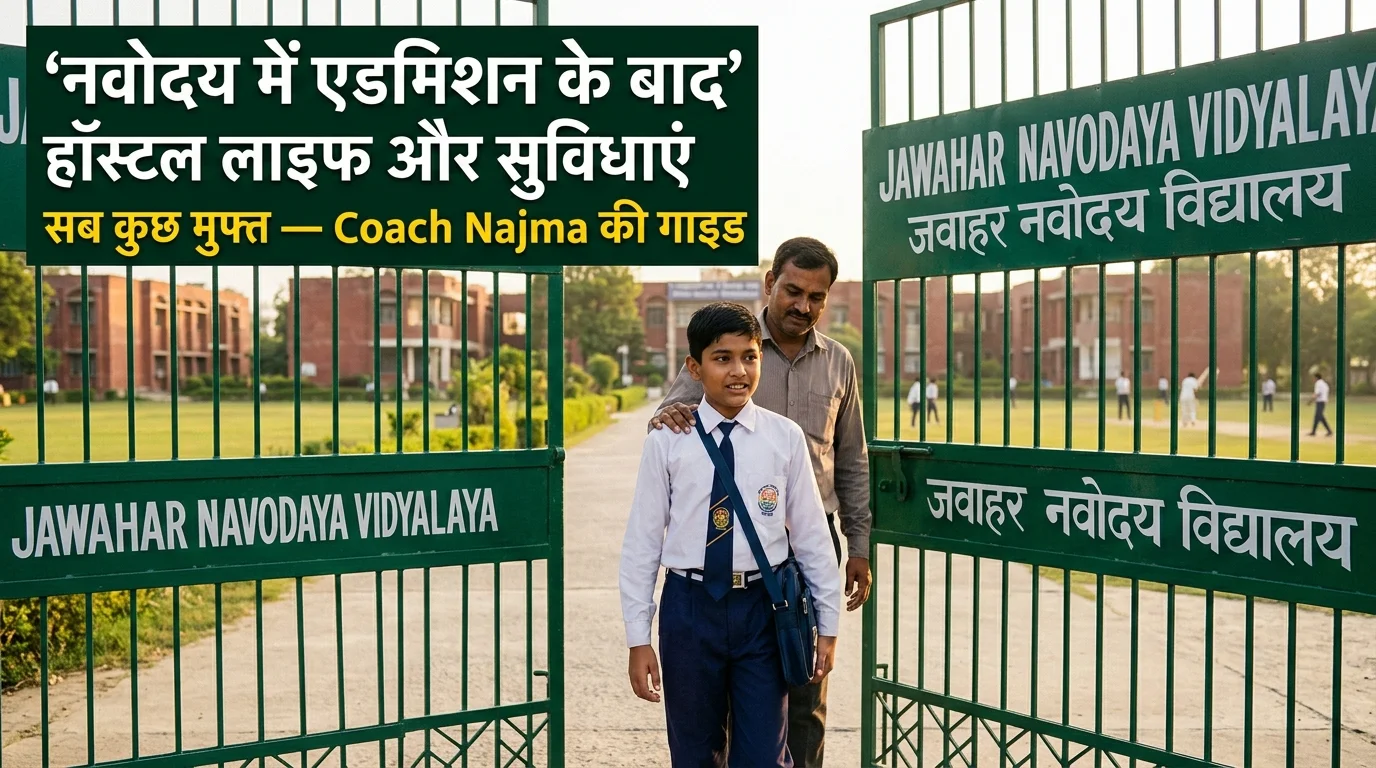 Navodaya School admission ke baad kya hota hai - hostel life daily routine free facilities JNV
